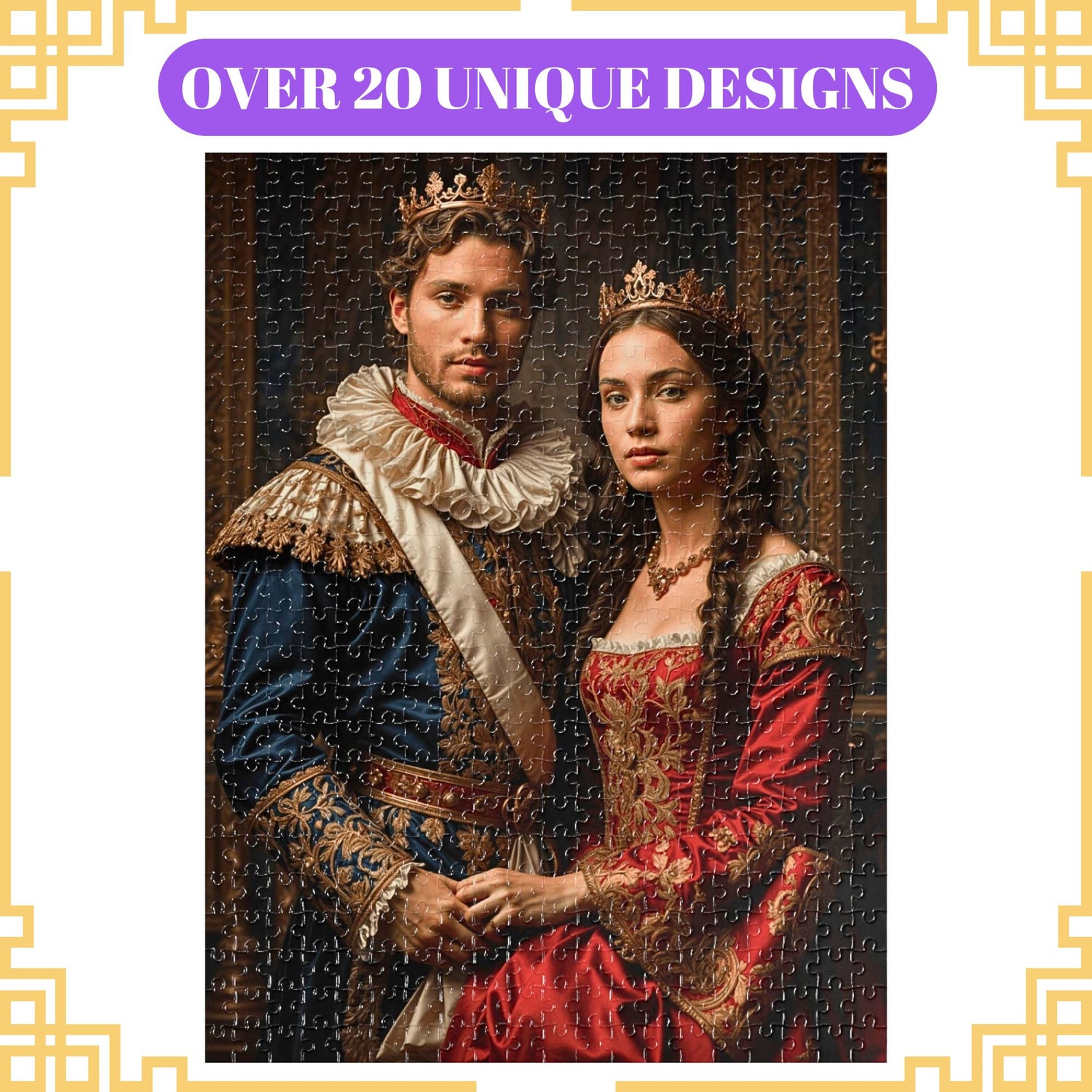 A12. Custom Puzzle, Custom Royal Couples Puzzle from Photo, Renaissance Puzzle, Historical Puzzle,