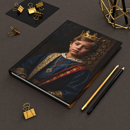 Transform mundane photos of your children into timeless heirlooms with our exquisite Custom Kids Royal Journal from Photo. This personalized journal reimagines your child's portrait in the style of a historical royal manuscript, blending sophistication with sentimentality.