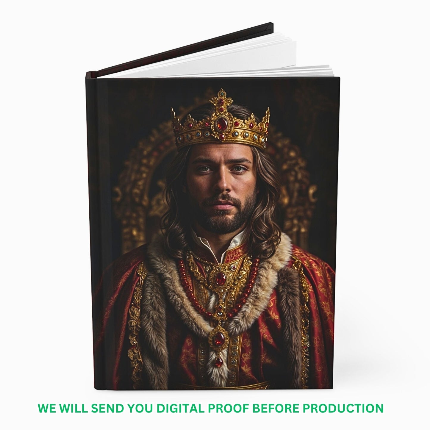 Custom Journal from Photo, Personalized King Journal - Birthday Gift for Him. A15.9