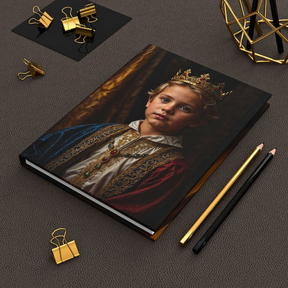 Transform your kids' photos into majestic memories with our Custom Royal Journal. Perfect for birthdays and gifts, this personalized journal features your little one as royalty. Ideal for mum and dad, it’s a cherished keepsake and thoughtful present.
