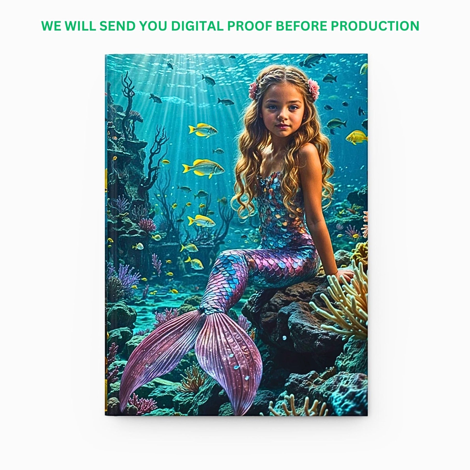 Explore the depths of imagination with our Custom Mermaid Journal, personalized from a cherished photo. Ideal for birthdays, this unique gift for girls blends creativity with practicality, perfect for documenting dreams and adventures.