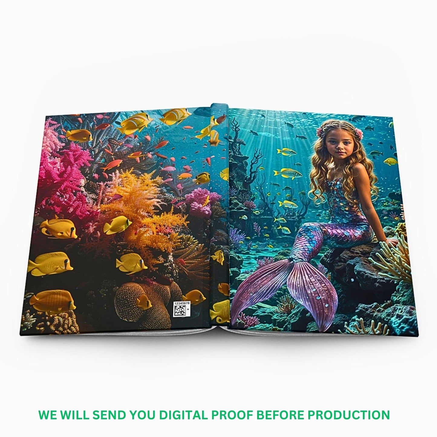 Explore the depths of imagination with our Custom Mermaid Journal, personalized from a cherished photo. Ideal for birthdays, this unique gift for girls blends creativity with practicality, perfect for documenting dreams and adventures.