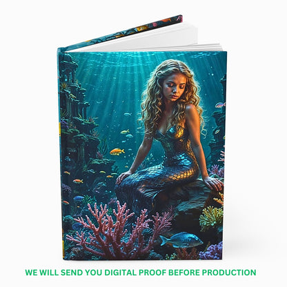 Capture her imagination with a Custom Mermaid Journal featuring her own photo. This personalized keepsake is a magical birthday gift for girls who adore mermaids and love to journal their adventures.