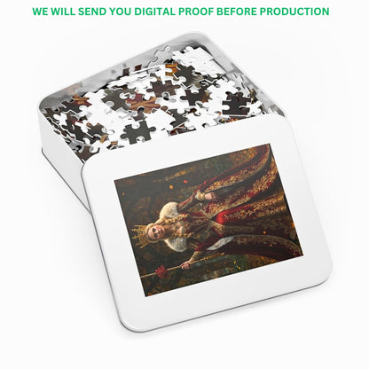 Immerse yourself in the charm of custom queen puzzles at PuzzlePortraits.com. Crafted with renaissance flair and AI precision, these puzzles are more than just gifts—they're timeless tributes. Perfect for birthdays and cherished occasions, each puzzle captures the essence of regal beauty. Discover the art of personalized gifting with our digital downloads today!