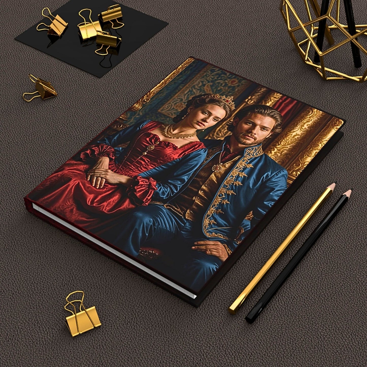 Unveil the beauty of our Royal Couple Journal, a bespoke gift perfect for birthdays and anniversaries. Personalize your journal with photos to create a unique keepsake for your loved one. Explore our Royal Journal Collection and discover the regal charm of custom gifts today!