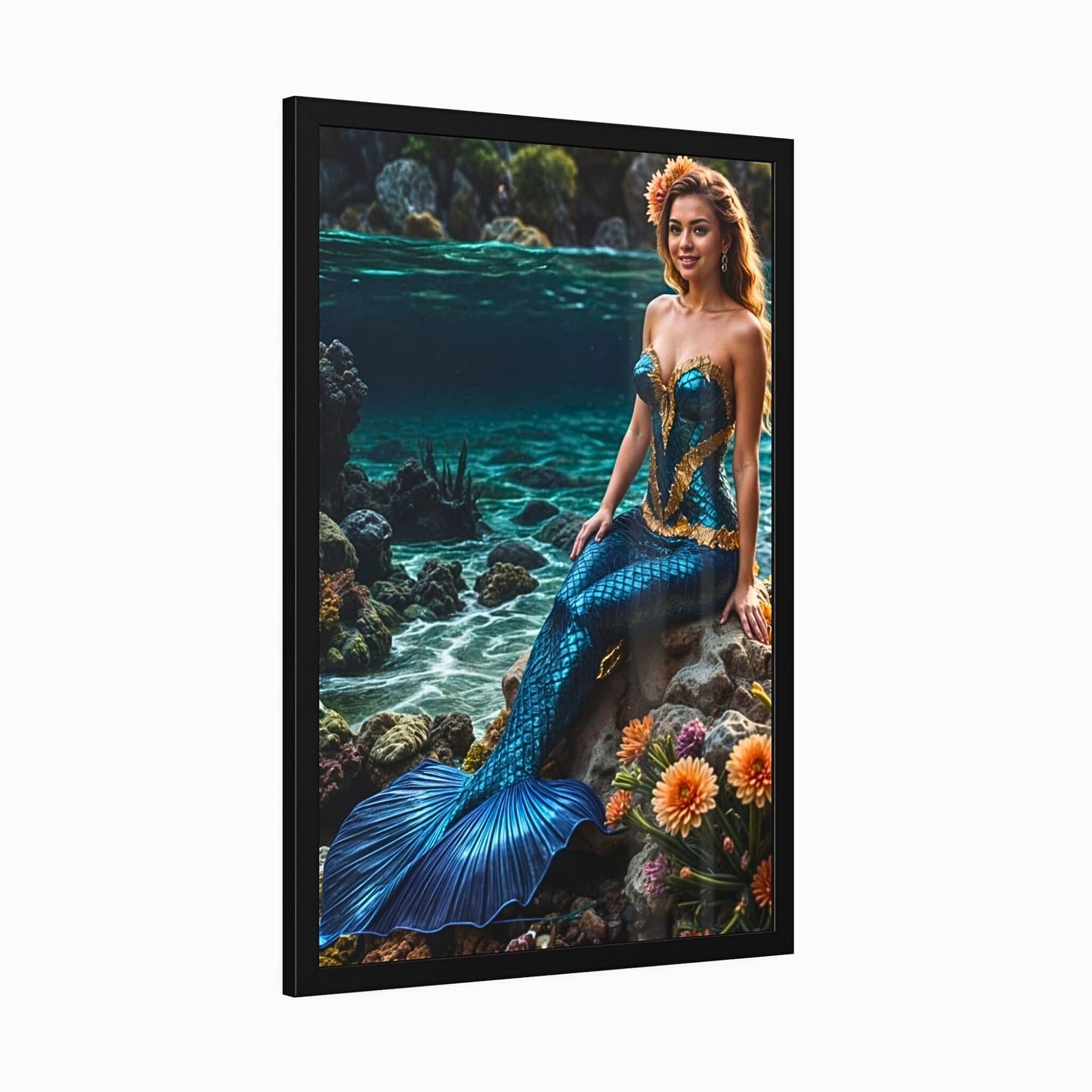 Transform your cherished photo into a stunning Custom Mermaid Portrait. Perfect for a Personalized Princess Mermaid Portrait From Photo, this Fantasy Female Portrait makes an unforgettable Birthday gift for a woman. Hang it on your wall for a unique touch. Ideal for Mermaid Gifts or Princess Birthday Gift, this Custom Portrait for Girls will delight anyone. Convert any Photo to mermaid portrait or Princess Photo portrait effortlessly. It's the Custom Mermaid Portrait you've been dreaming of!