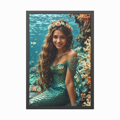 Transform a cherished photo into a captivating Custom Mermaid Portrait, creating a Personalized Princess Mermaid Portrait From Photo. This Fantasy Female Portrait is an exquisite Birthday gift for a woman, perfect for adorning any wall. Whether you're looking for Mermaid Gifts or Princess Birthday Gifts, our Custom Portrait for Girls brings fairy tales to life. Convert any Photo to mermaid portrait or Princess Photo portrait effortlessly. Make your gift unforgettable with a Custom Mermaid Portrait today!