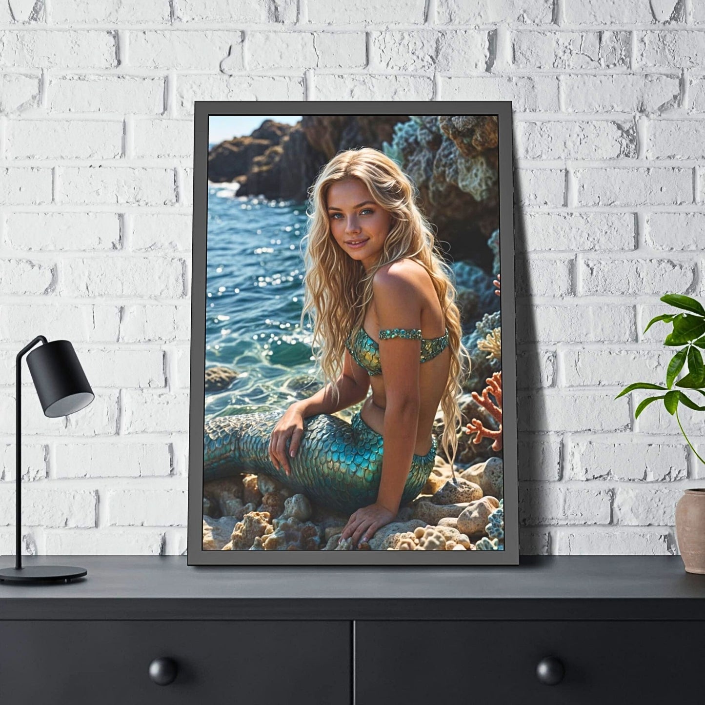 Custom Mermaid Portrait: Tailored Fantasy Portrait for Birthday Gifts.MT2.5