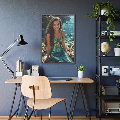 Custom Mermaid Portrait: Personalized Wall Art for Women.MT2.7