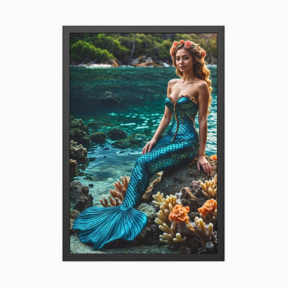 Custom Mermaid Portrait: One-of-a-Kind Fantasy Female Art.MT2.14