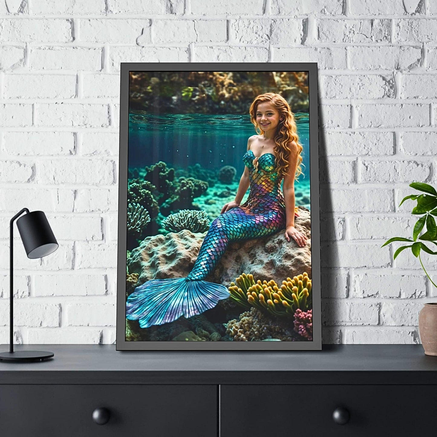 Custom Mermaid Portrait: Custom Art for a Fantasy-Themed Birthday.MT2.16