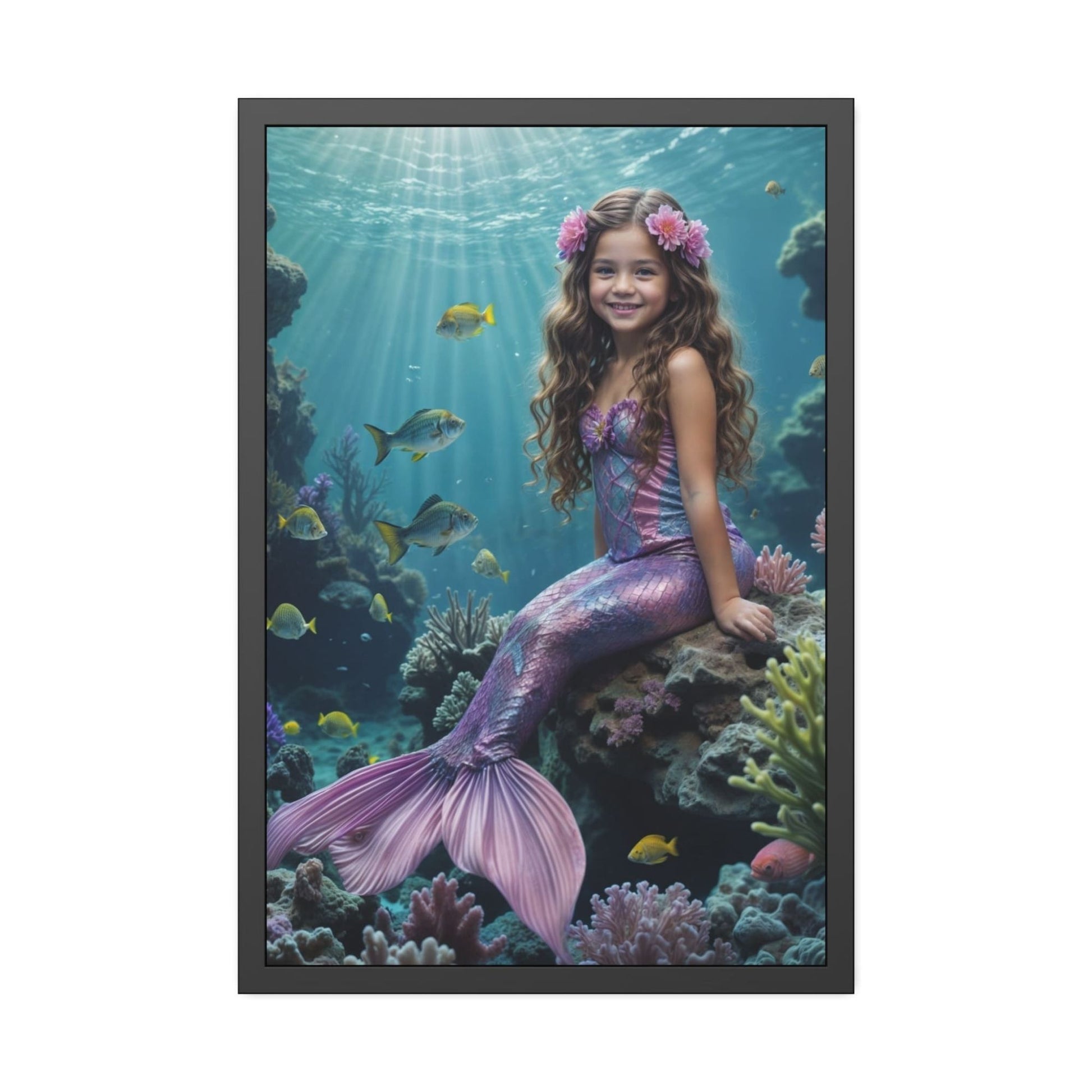 Enchant your loved ones with a Custom Mermaid Portrait from Photo. Personalize a Princess Mermaid Portrait for your daughter's Birthday or add magical Wall Art to her room. Perfect for daughters, sisters, moms, or girlfriends, our Custom Mermaid Art portraits make unforgettable gifts. Transform photos into personalized mermaid keepsakes for any special occasion.