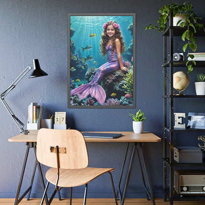 Enchant your loved ones with a Custom Mermaid Portrait from Photo. Personalize a Princess Mermaid Portrait for your daughter's Birthday or add magical Wall Art to her room. Perfect for daughters, sisters, moms, or girlfriends, our Custom Mermaid Art portraits make unforgettable gifts. Transform photos into personalized mermaid keepsakes for any special occasion.