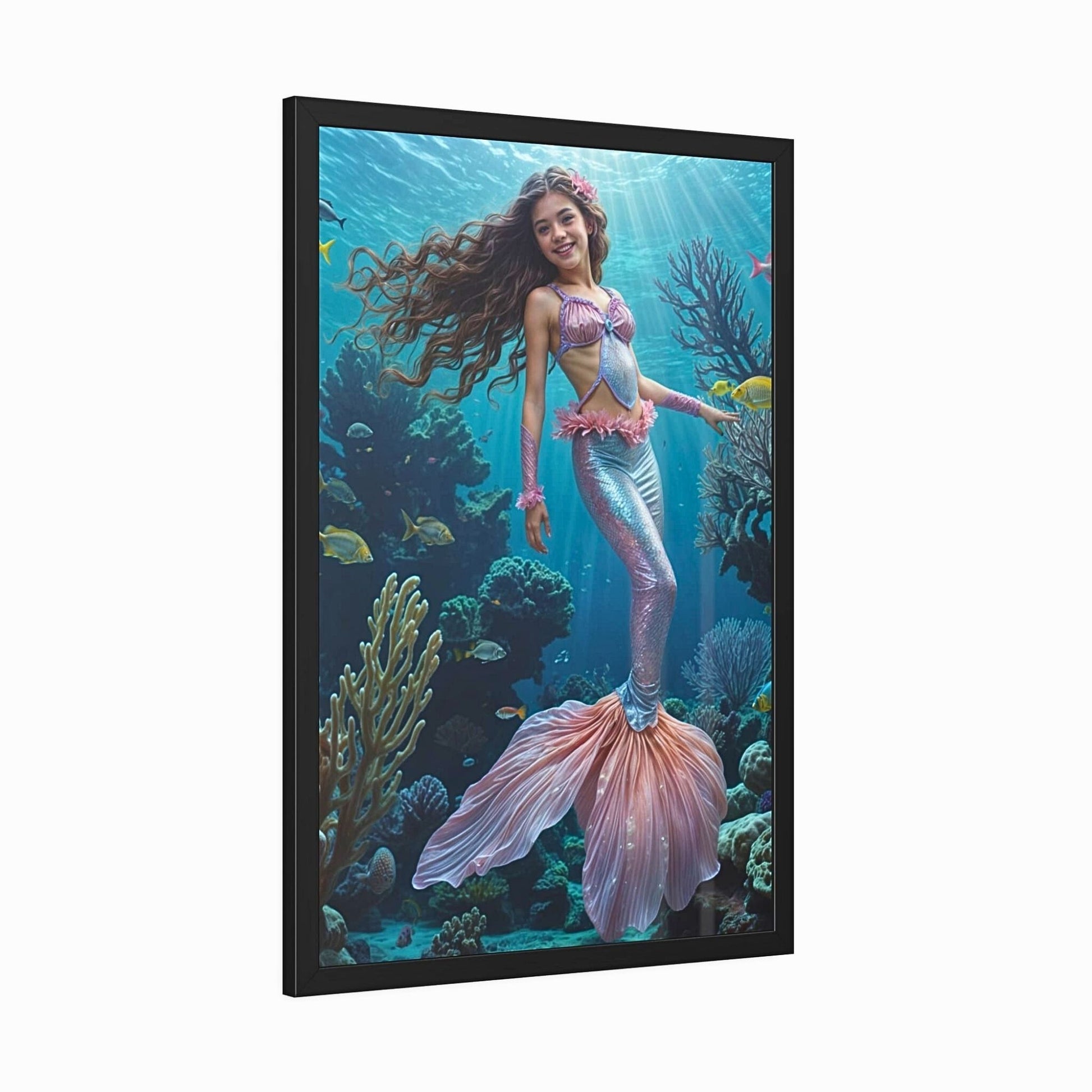 Surprise your daughter with a magical Custom Mermaid Portrait from Photo, perfect for her Birthday. Our Personalized Princess Mermaid Portraits make stunning Wall Art and unique gifts for daughters, sisters, moms, or girlfriends. Turn any photo into a cherished keepsake with our Custom Mermaid Art portraits, ideal for celebrating special moments and creating lasting memories.
