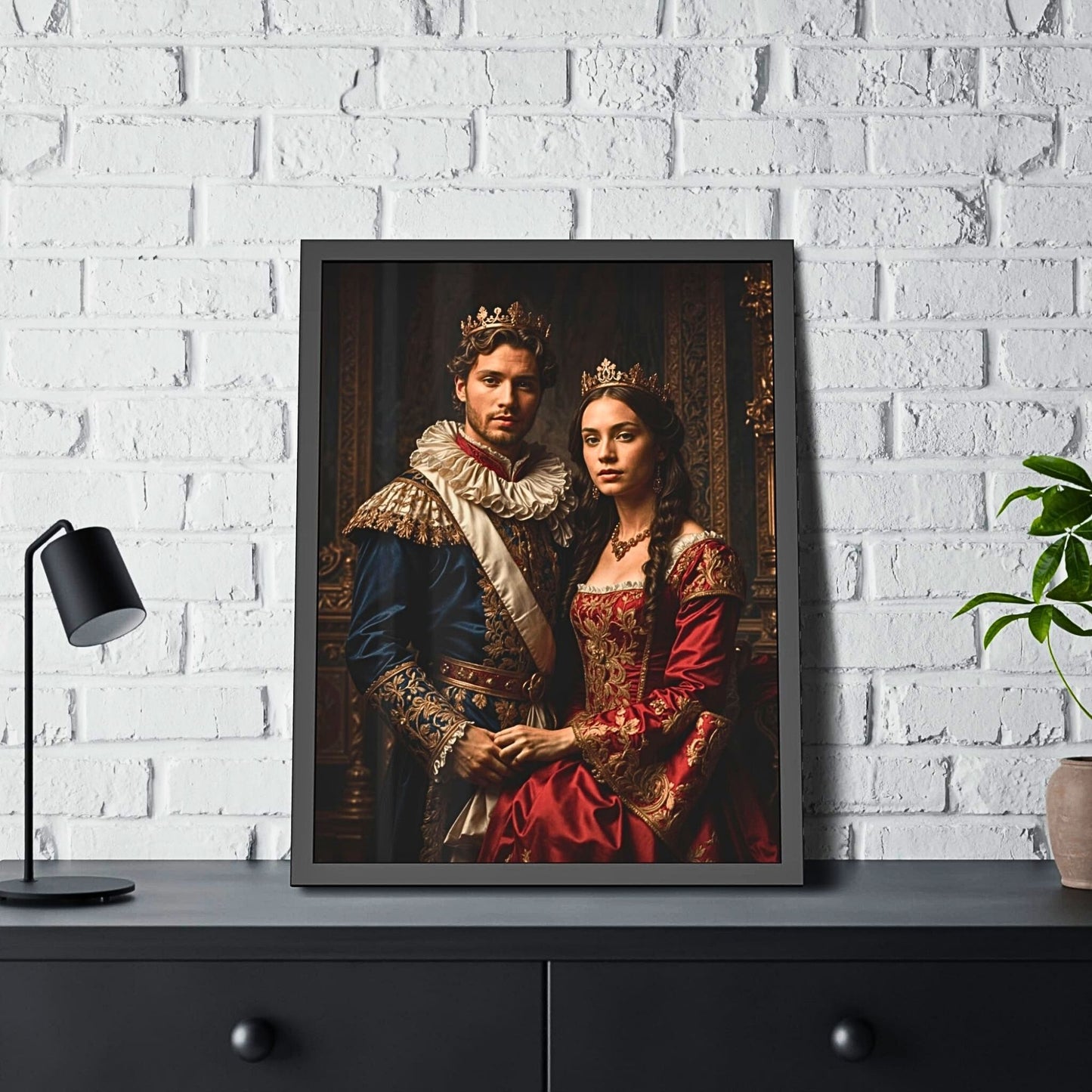 Custom Portrait, Custom Royal Couples Portrait from Photo, Renaissance Portrait, Historical Portrait, (8)