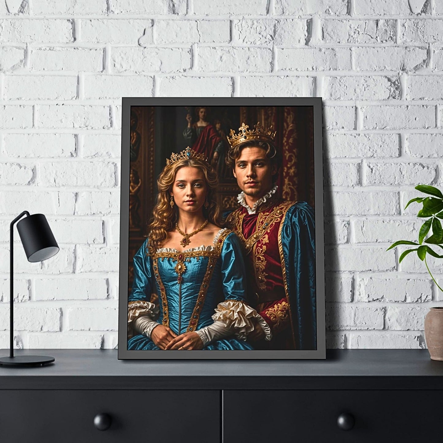 Custom Portrait, Custom Royal Couples Portrait from Photo, Renaissance Portrait, Historical Portrait, (16)