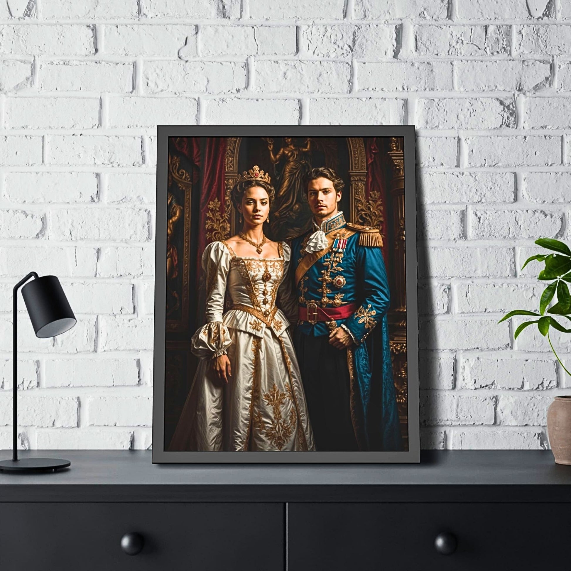 Custom Portrait, Custom Royal Couples Portrait from Photo, Renaissance Portrait, Historical Portrait, (51)