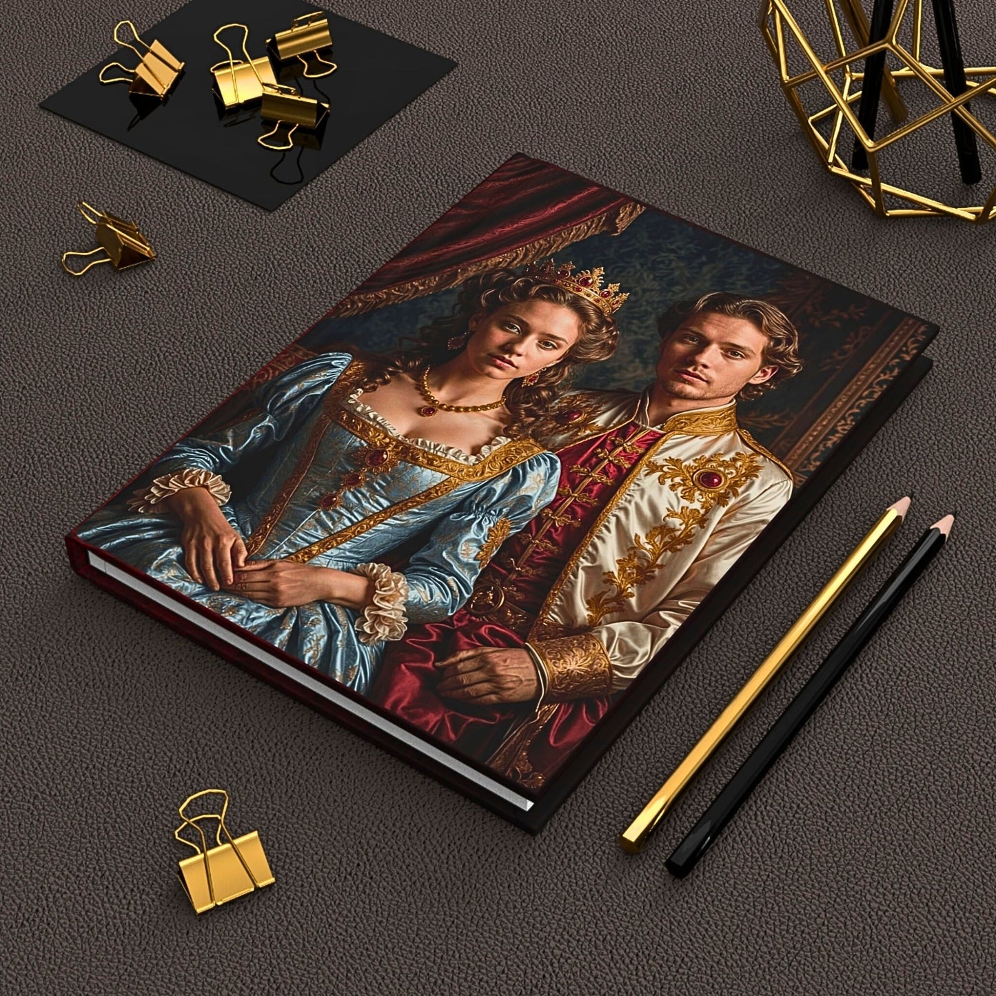 Custom Journal, Custom Royal Couples Journal from Photo, Renaissance Journal, Historical Journal, (13)