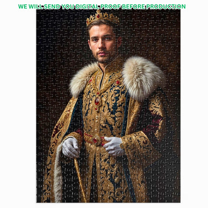 Experience the magic of personalized puzzles! Transform your photos into Custom Royal Puzzles, Renaissance Puzzles, and Historical Puzzles. Perfect gifts for friends, men, dads, and husbands. Unique birthday and holiday gifts: custom king-themed puzzles, Ai design puzzles, and more.
