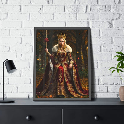 Capture her essence in a stunning Renaissance-style portrait, meticulously crafted from her photograph. This personalized masterpiece transforms her into a timeless queen, making it an unforgettable gift for birthdays or special occasions. Ideal for those who appreciate artistry and cherish the beauty of personalized gifts that endure beyond the moment.