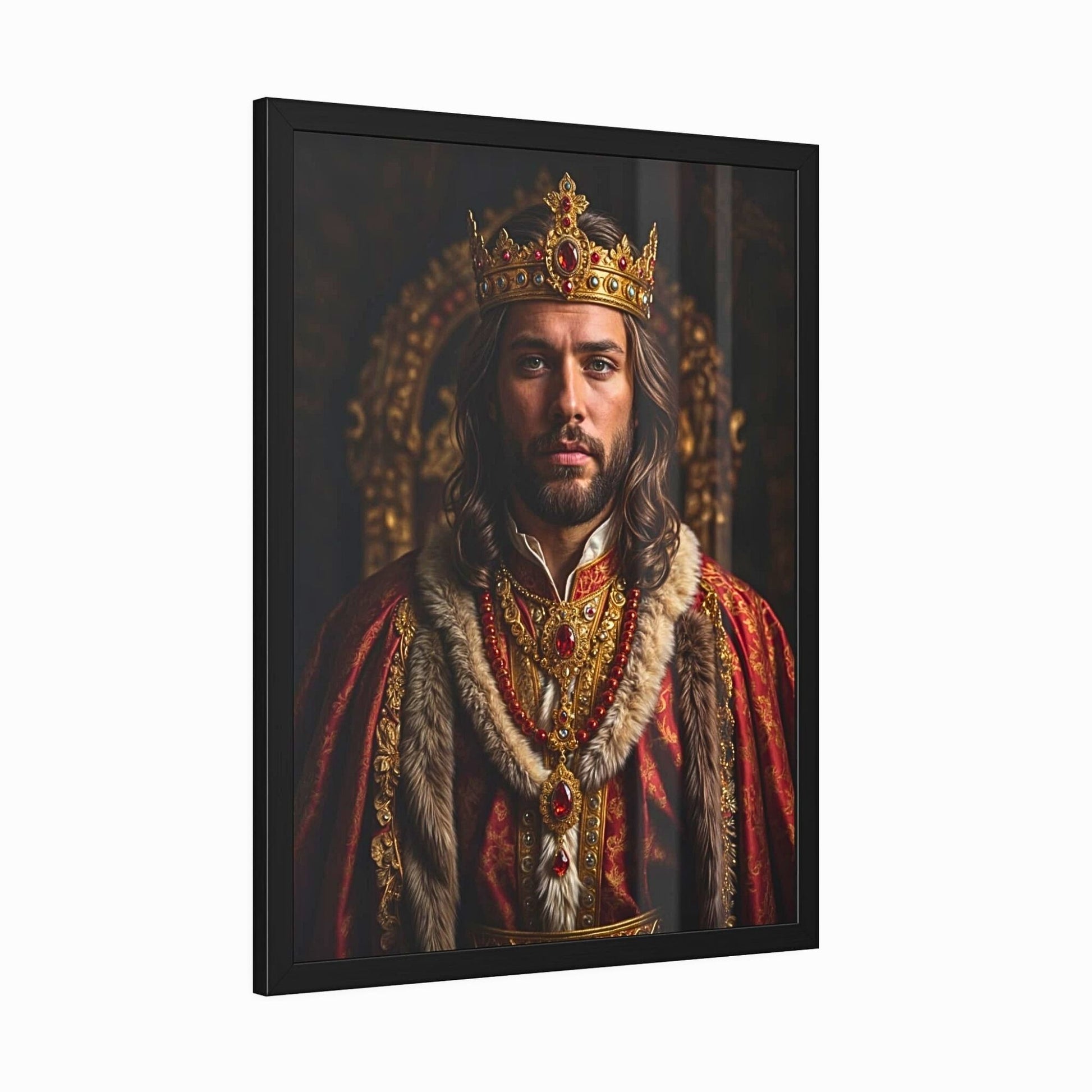 Create a captivating custom royal portrait inspired by the Renaissance, transforming your photo into a regal masterpiece. Whether for a birthday surprise or a thoughtful gesture for him, this personalized king portrait is a timeless gift. With its historical charm and digital download convenience, it's a unique way to honor special moments with a touch of regal elegance.