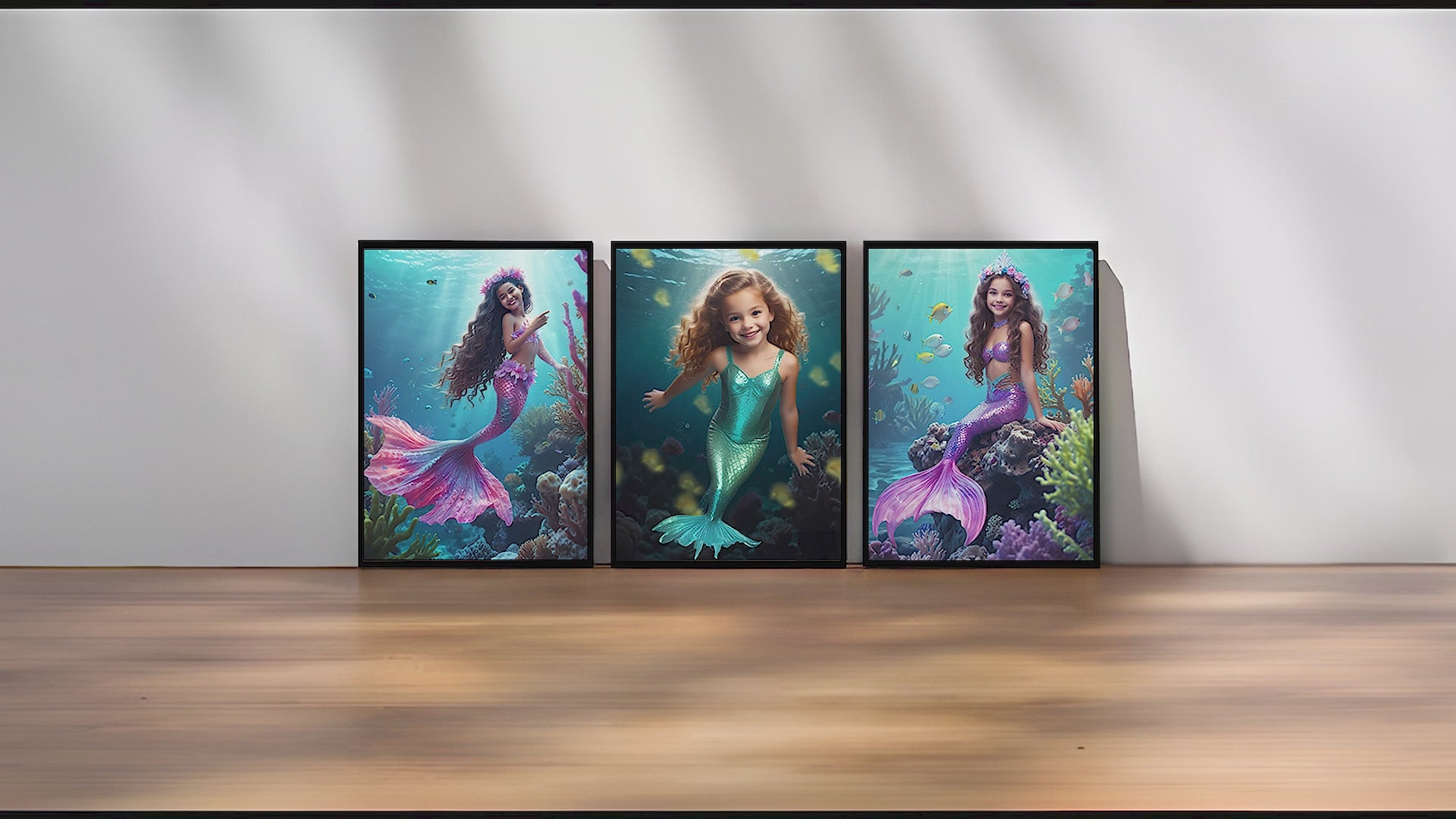 Create a stunning Custom Mermaid Portrait from Photo. Personalized Princess Mermaid Portrait for your daughter's Birthday. Transform any photo into Wall Art. Custom Mermaid Gifts for girls. Unique Princess Birthday Gift. Personalized Photo Portrait to cherish forever. Ideal for sister, mom, or girlfriend.
